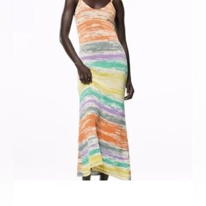 Zara multicolor knit maxi XS